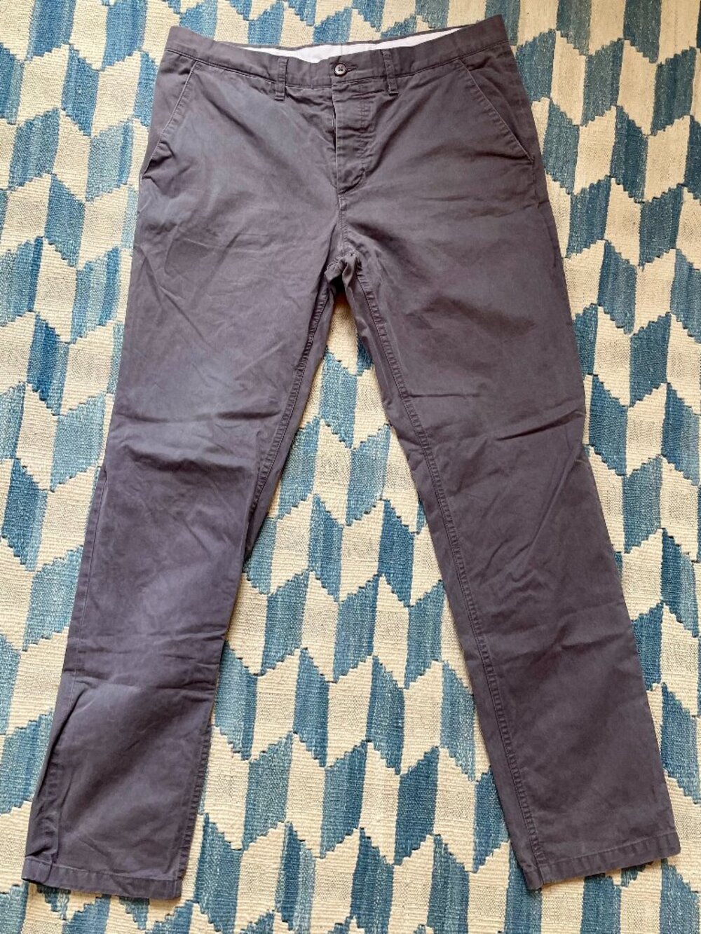 Norse Projects Thomas twill pants 34 plum/grey